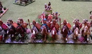 Shock cavalry eyed up their Christian Knight adversaries....