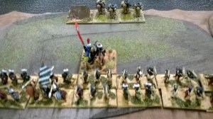 Saracen bowmen defend the farmland