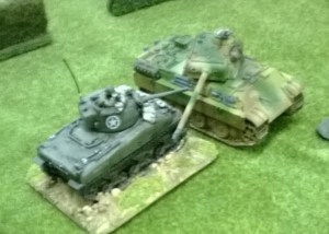 What is he looking at? Not even the observer tank can score a hit at this great range!