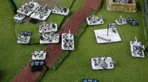 Dave's Finns experience sporadic snow falls on table two!