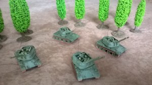 Eight barrels and four vehicles permanently?