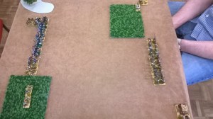 Using techniques honed on the card table, JohnG adds more figures than the measly twelve elements that the rules "suggest"!