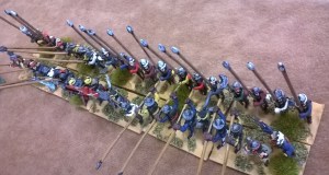 In five minutes the table is laid out and Jon's Switzers are deployed. Very subtle but what do you expect with the Swiss