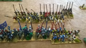 Fifteen minutes and our battle lines clash!