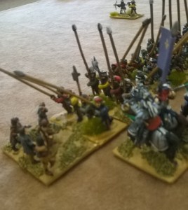 I thought I had him with a flank attack from my poor FRENCH pikes ( classed as hordes! Alors!)