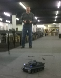 Colin has craftily motorised his wargames army. Do not be deceived, Colin is in fact much taller than this photo suggests ( especially when he wears his heels😡)